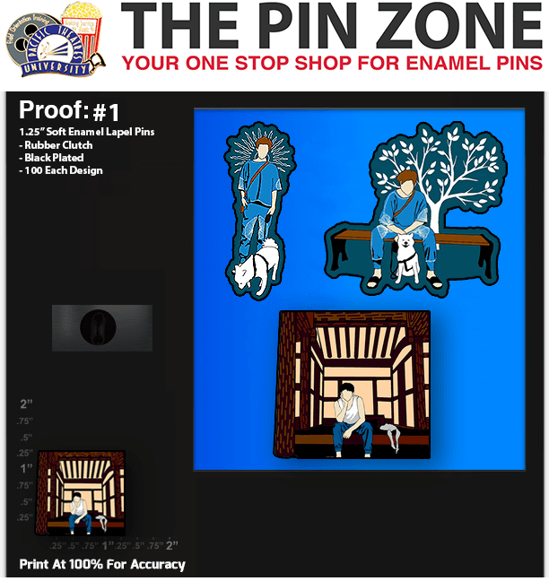 300 “Grace” LAPEL PINS PROOF #1 1/2