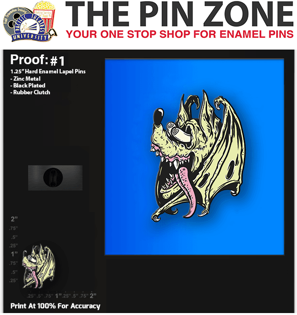 50 “BATFINK” LAPEL PINS PROOF #1