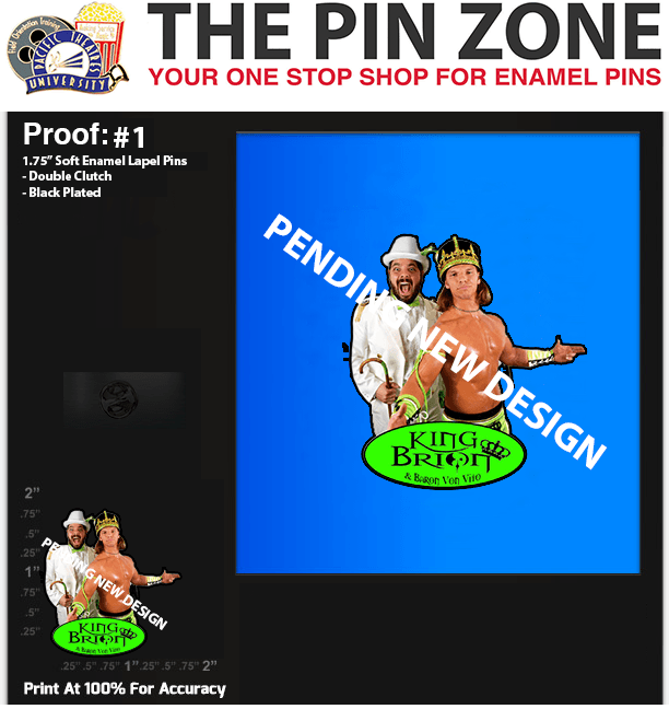 200 “Wrestler” LAPEL PINS PROOF #1