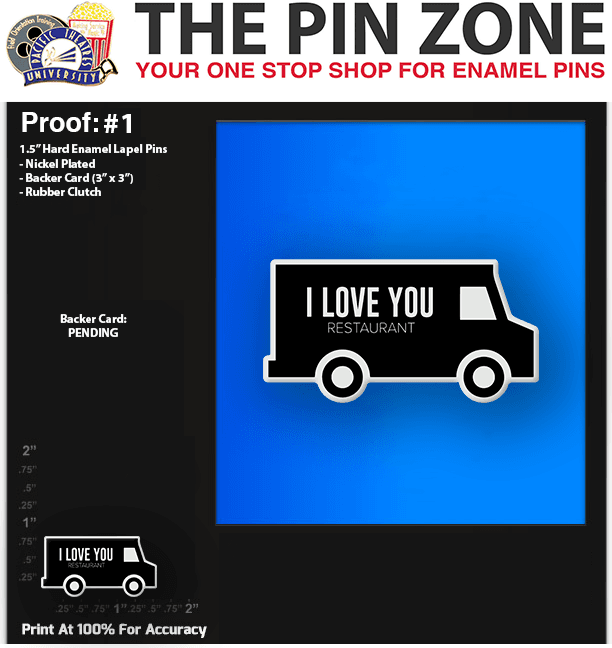 1000 “ILYR” LAPEL PINS PROOF #1