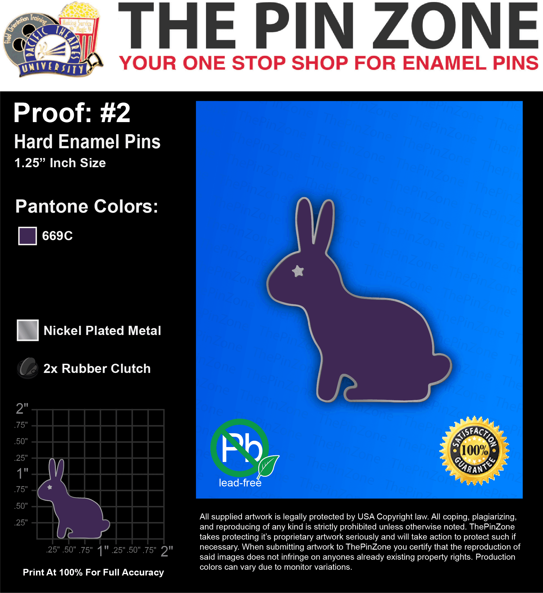25 “SOMA RABIT” LAPEL PINS: PROOF #2