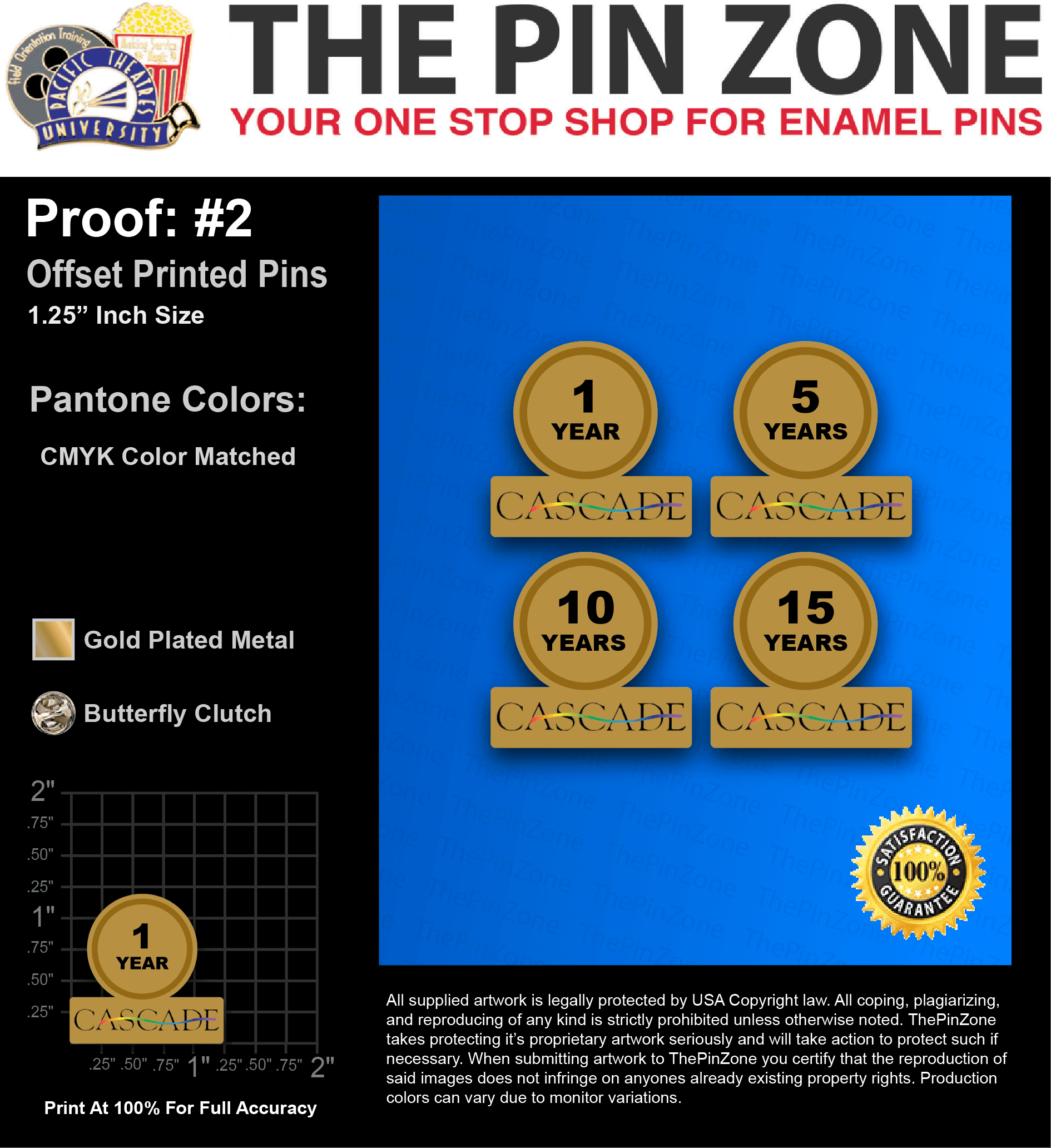 175 “ELITA V” LAPEL PINS: PROOF #2