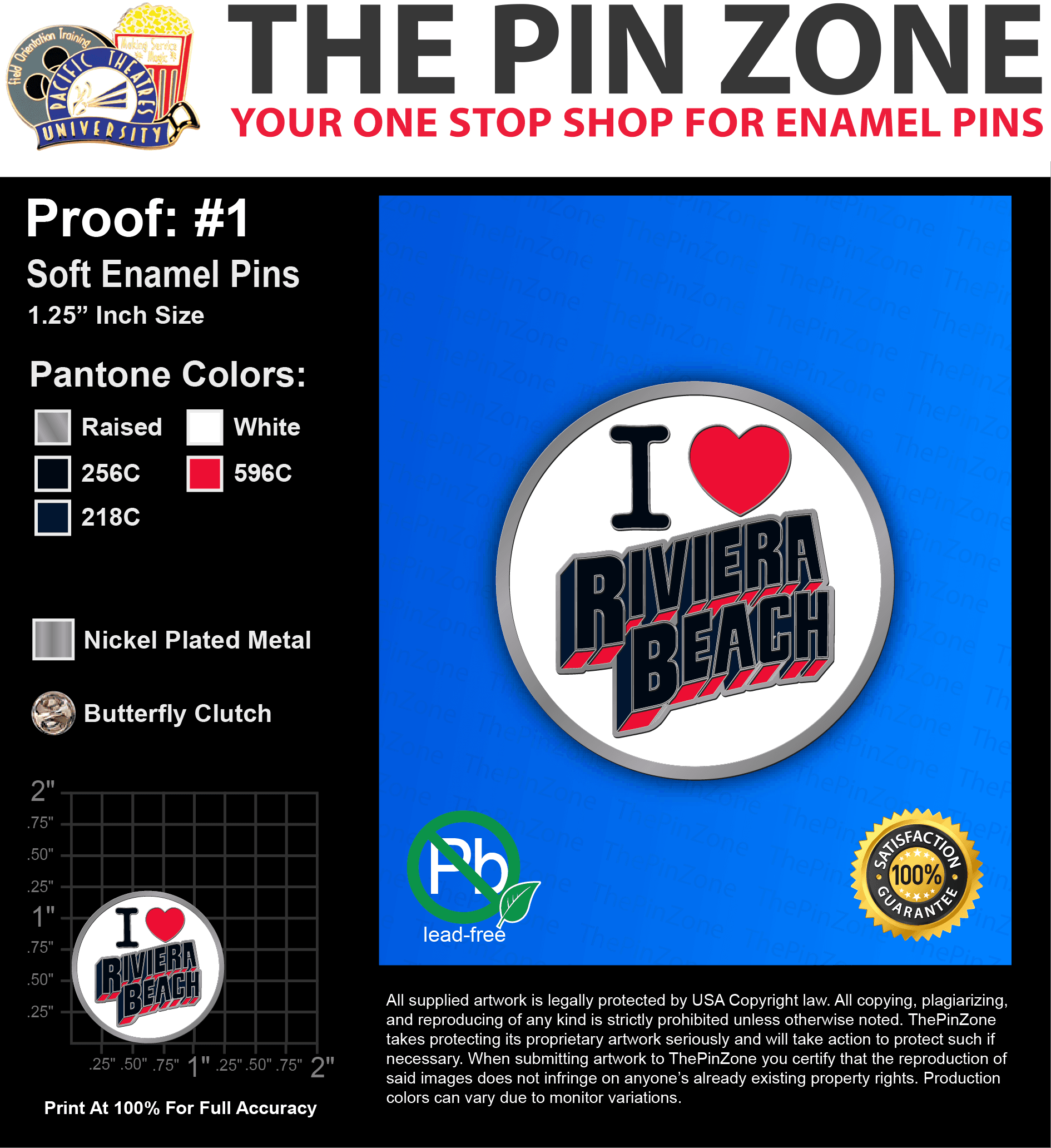 500 “ARNDREA J” LAPEL PINS: PROOF #1