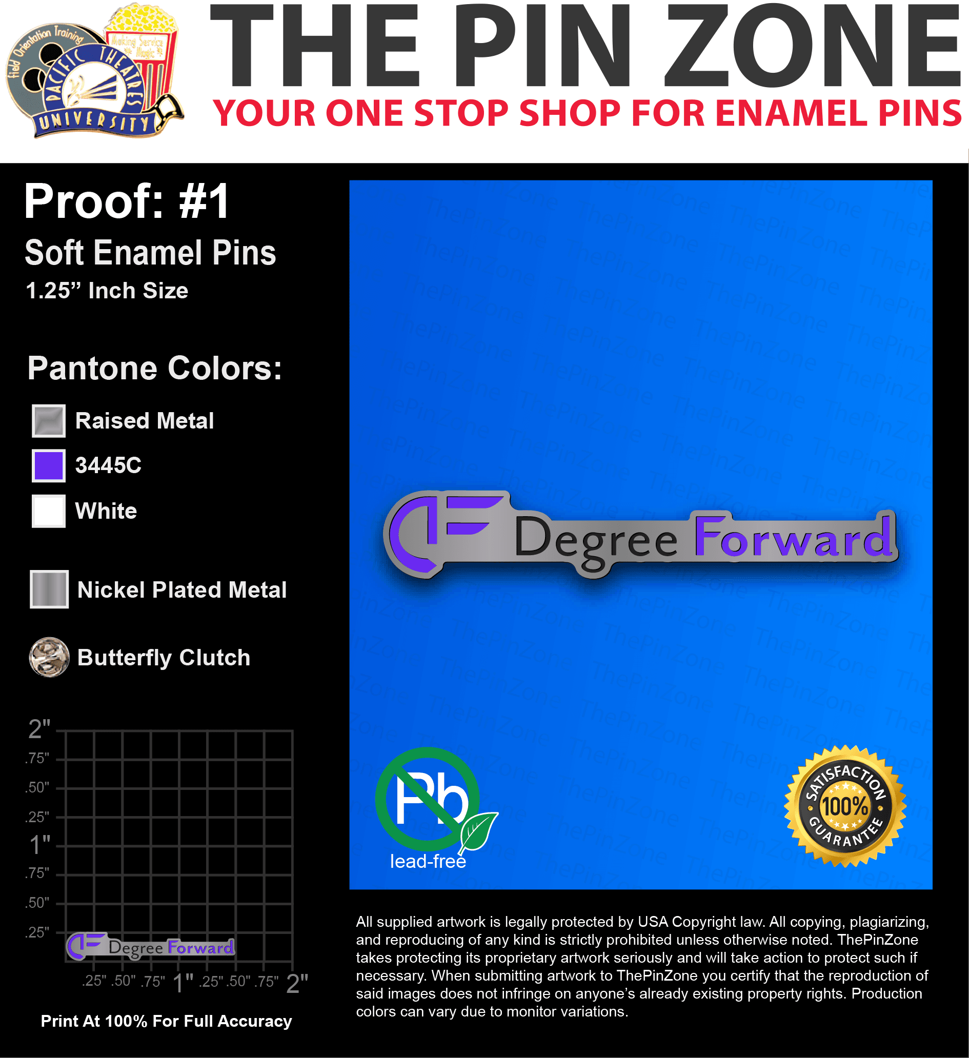 50 “EBONY J” LAPEL PINS: PROOF #1
