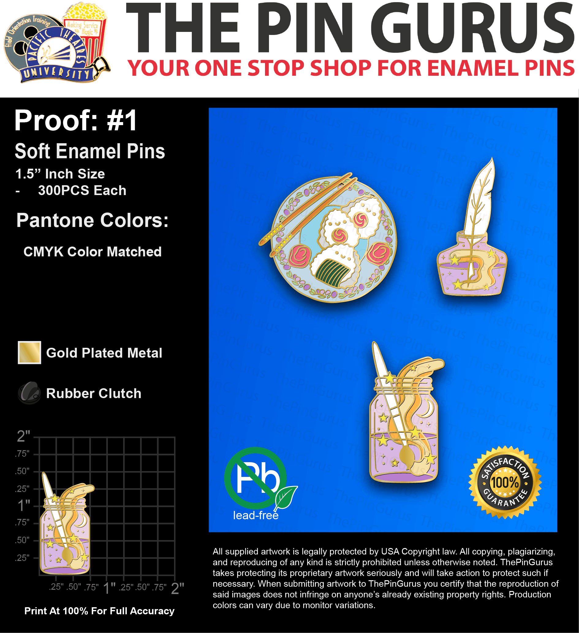 900 “NEHA L” LAPEL PINS: PROOF #1