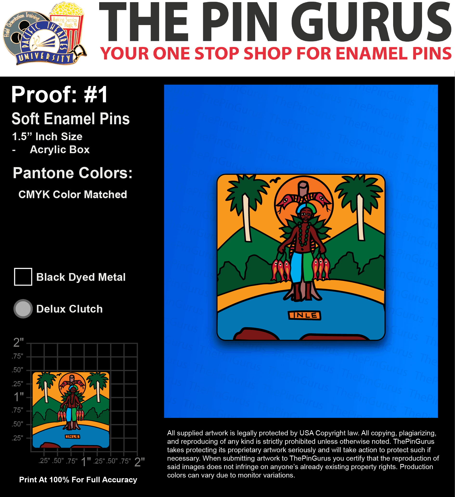 25 “AMBER J” LAPEL PINS: PROOF #1