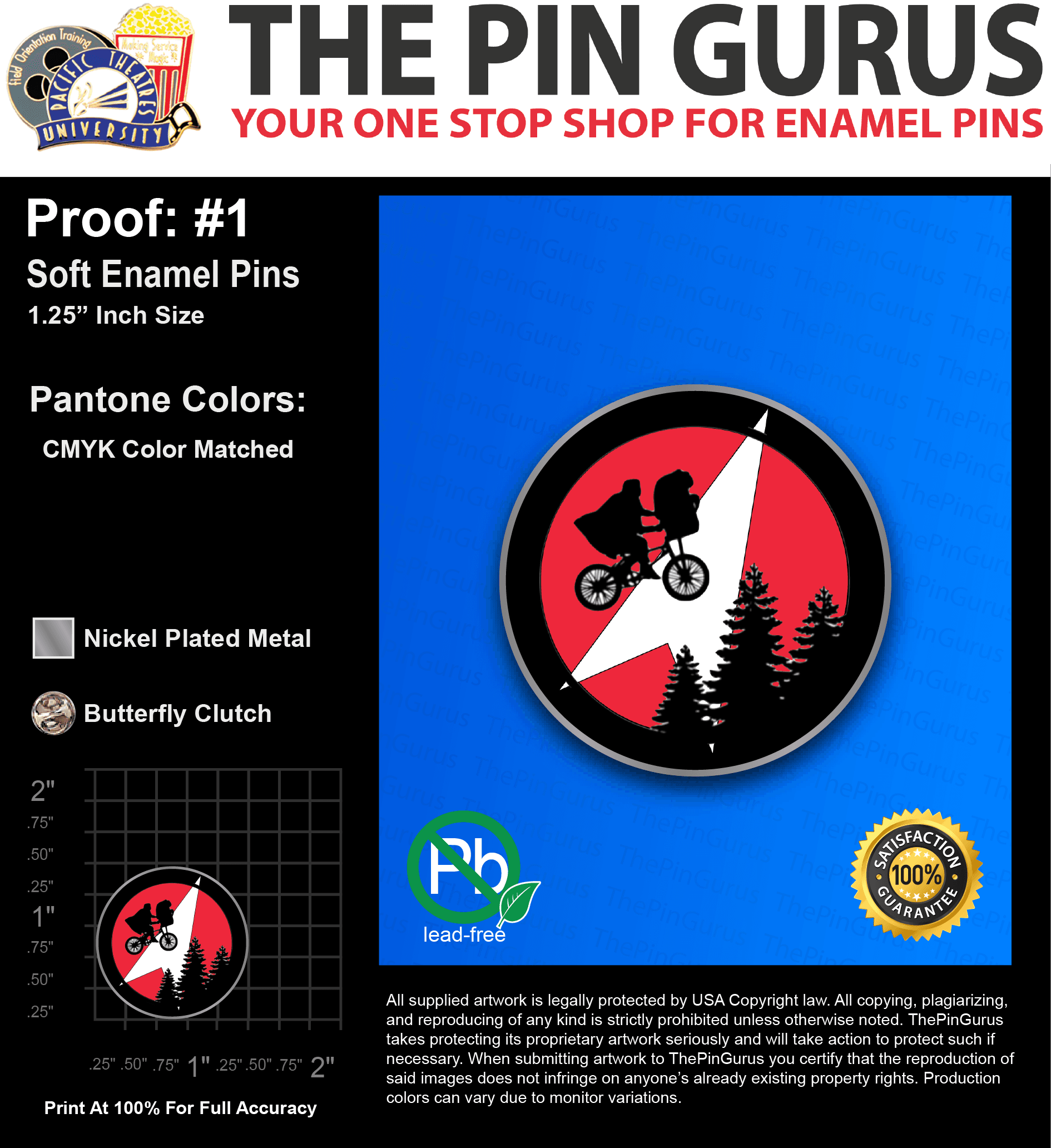 300 “KAMI K” LAPEL PINS: PROOF #1