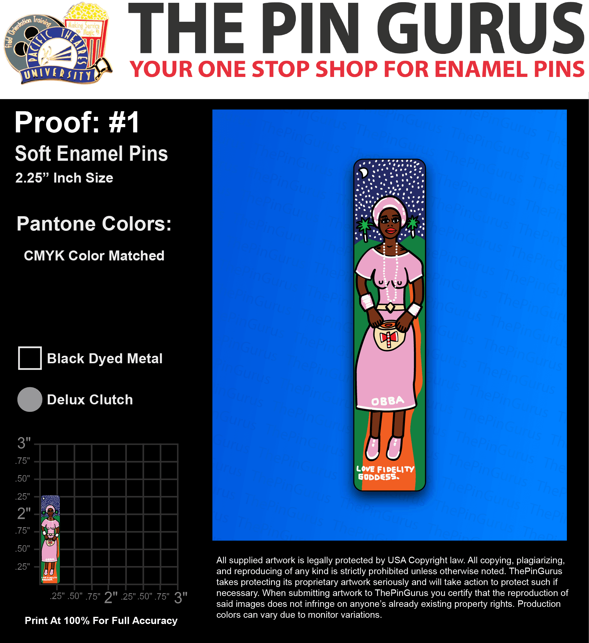 25 “AMBER J” LAPEL PINS: PROOF #1