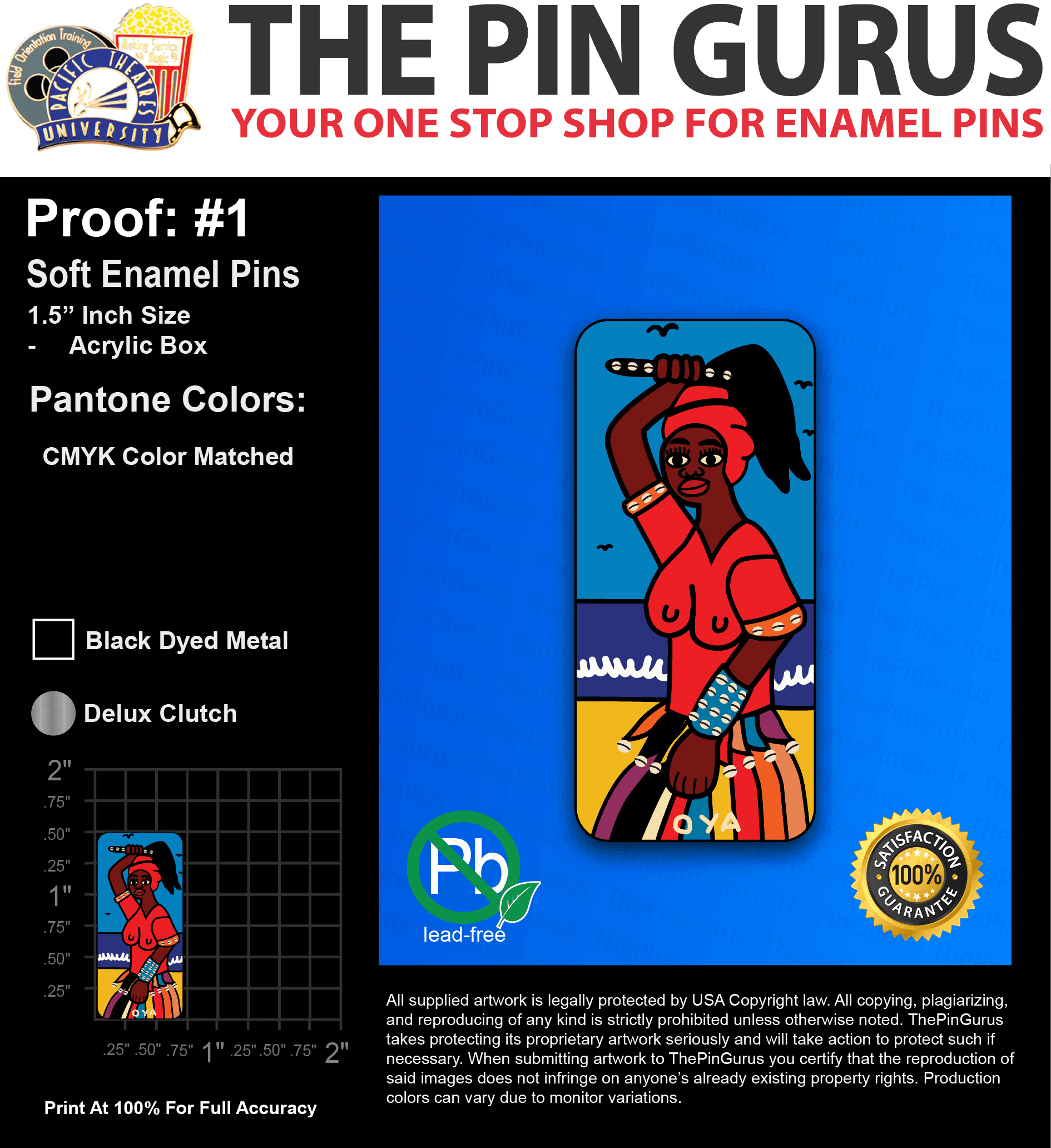 25 “AMBER J” LAPEL PINS: PROOF #1