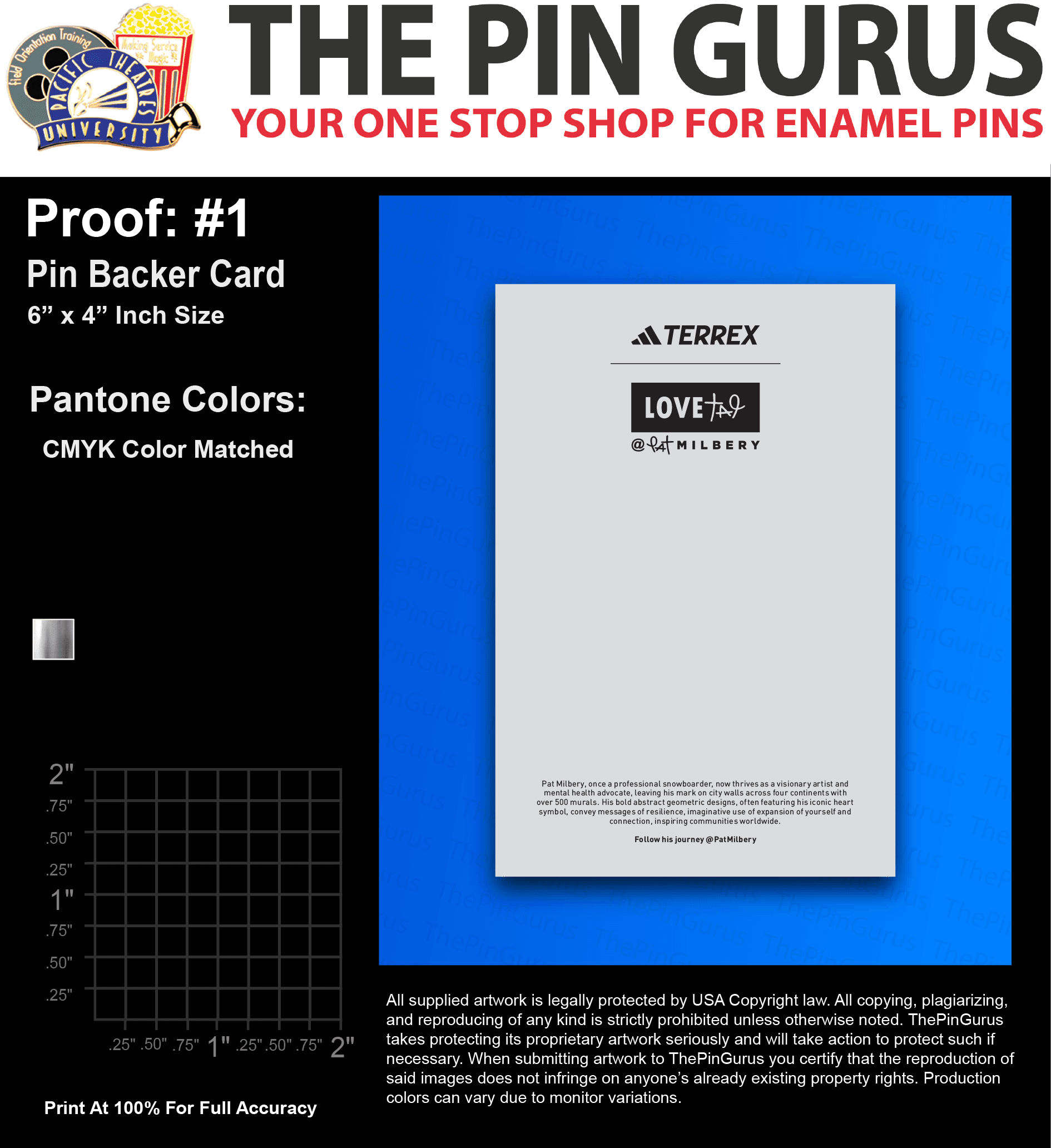 400 “MELISSA H” BACKER CARDS: PROOF #1