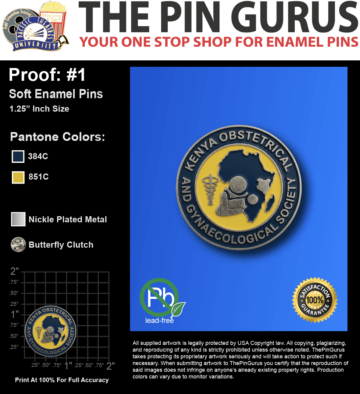 500 “HARSHAD S” LAPEL PINS: PROOF #1
