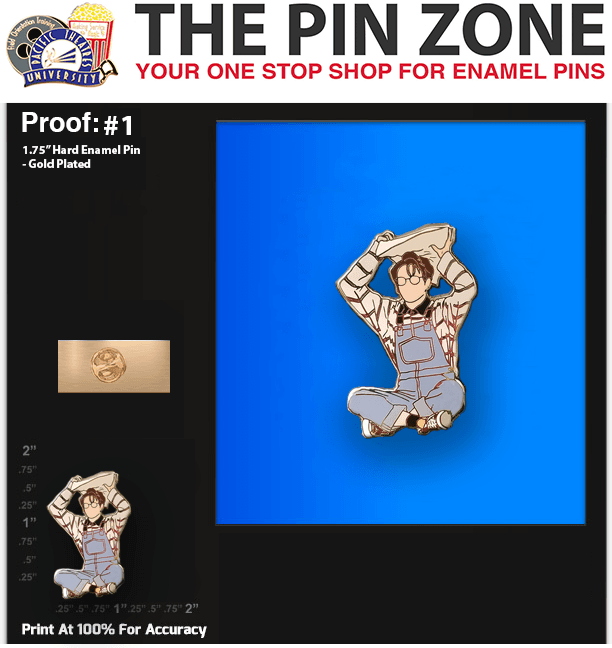 50 “JK PIN” LAPEL PINS PROOF #1