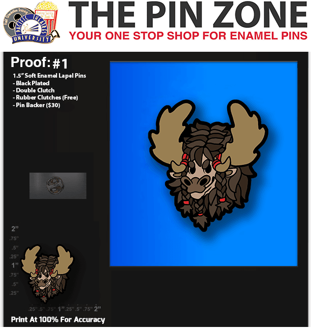 200 “William” LAPEL PINS PROOF #1