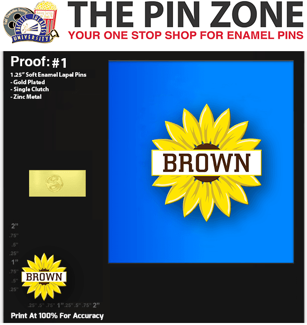 100 “County Commissioner” LAPEL PINS PROOF #1