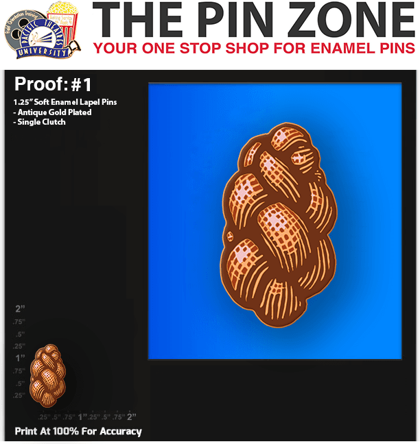 100 “Ken” LAPEL PINS PROOF #1