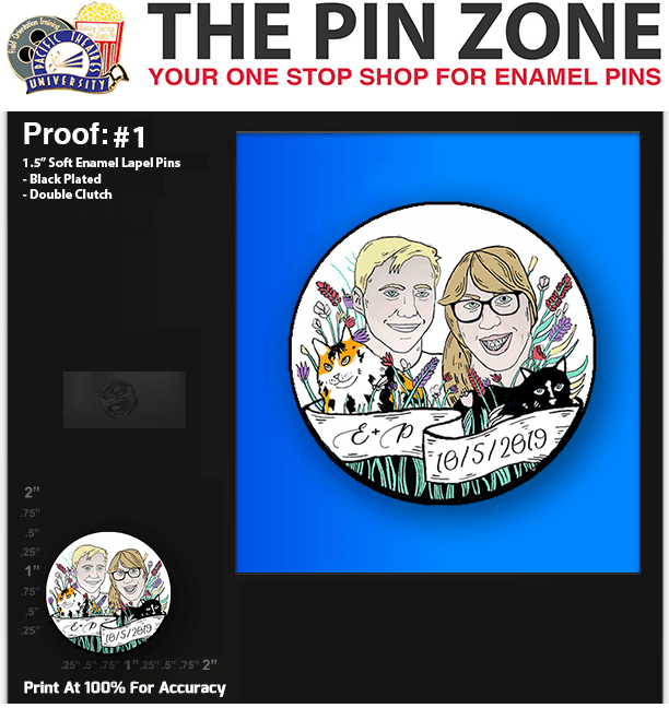 100 “10-5-2019” LAPEL PINS PROOF #1