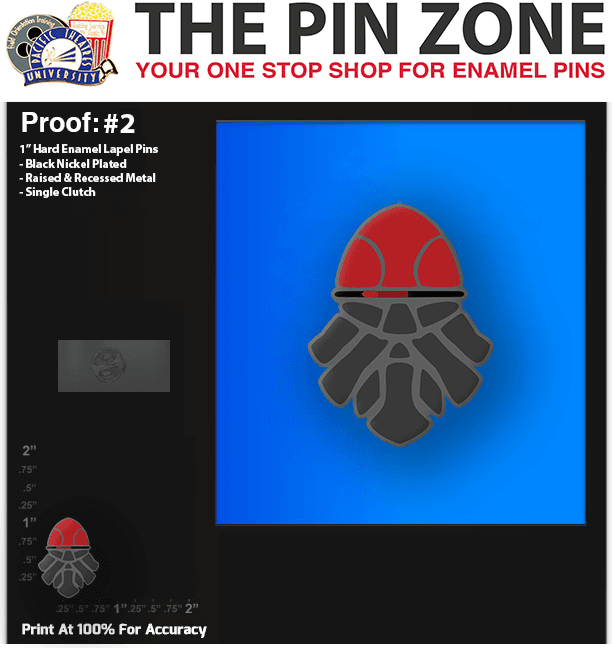 100 “CLAW” LAPEL PINS PROOF #2