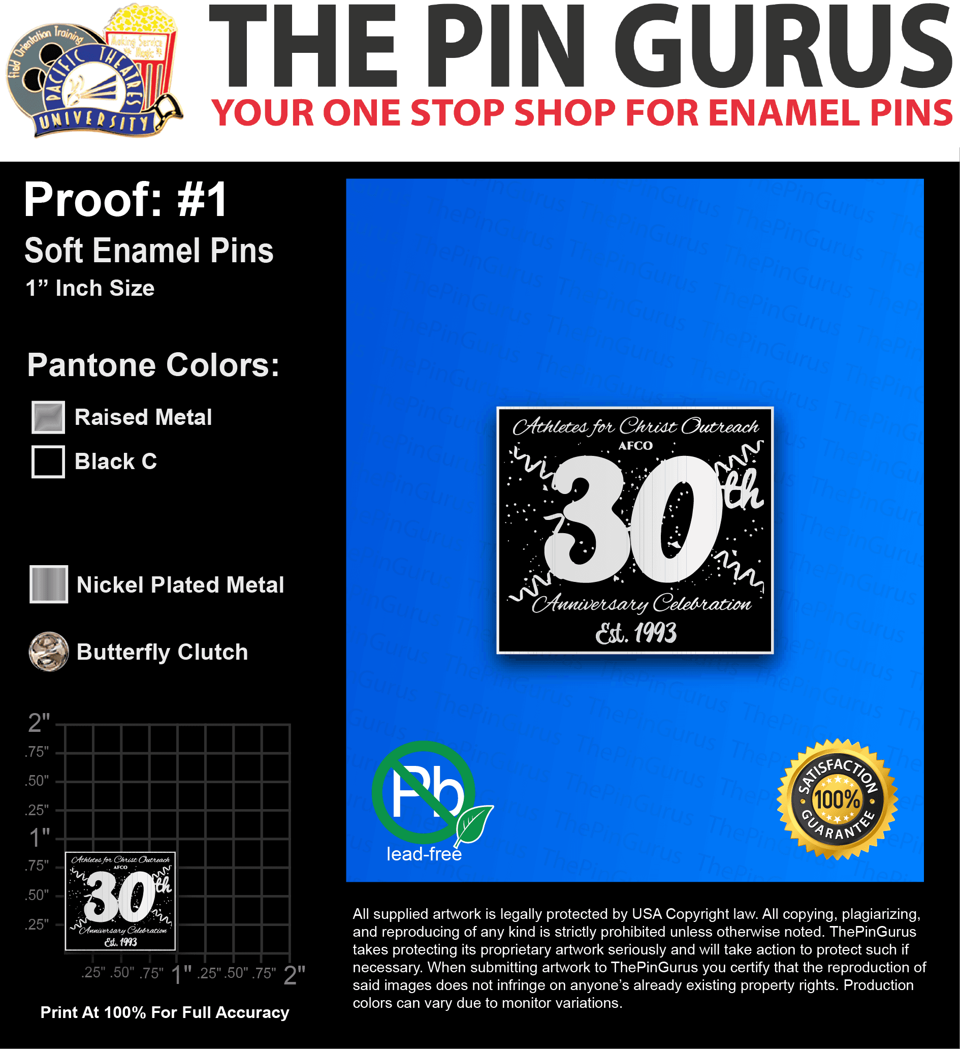 100 “CHANEL C” LAPEL PINS: PROOF #1