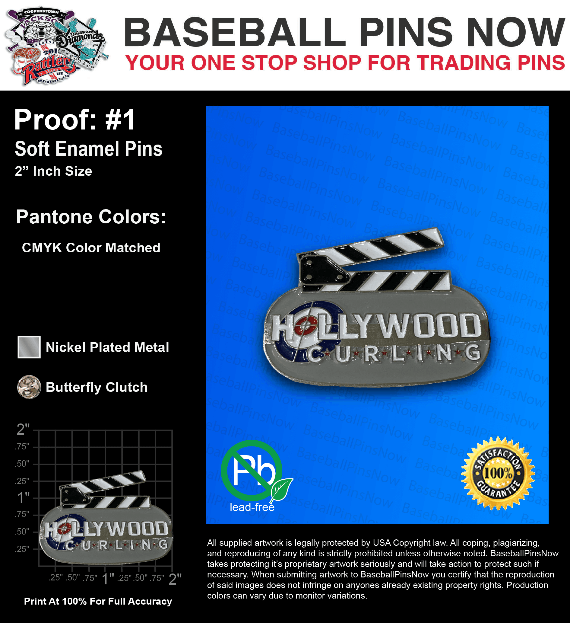 300 “LARRY L” TRADING PINS: PROOF #1