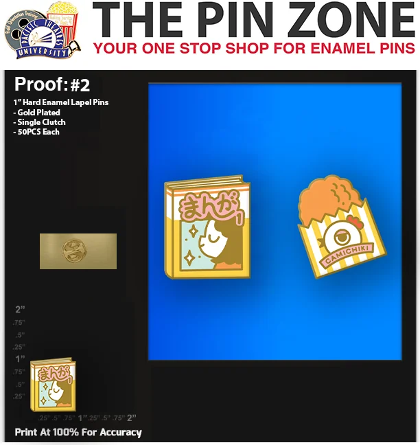 100 “CAMILY” LAPEL PINS: PROOF #2