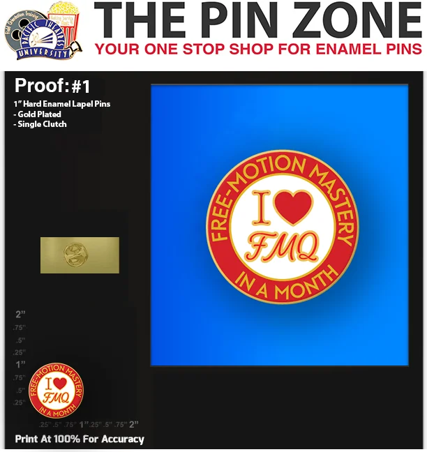 300 “FMQ” LAPEL PINS: PROOF #1