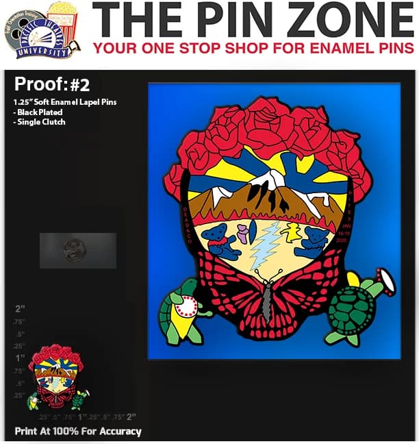 200 “PITS” LAPEL PINS: PROOF #2