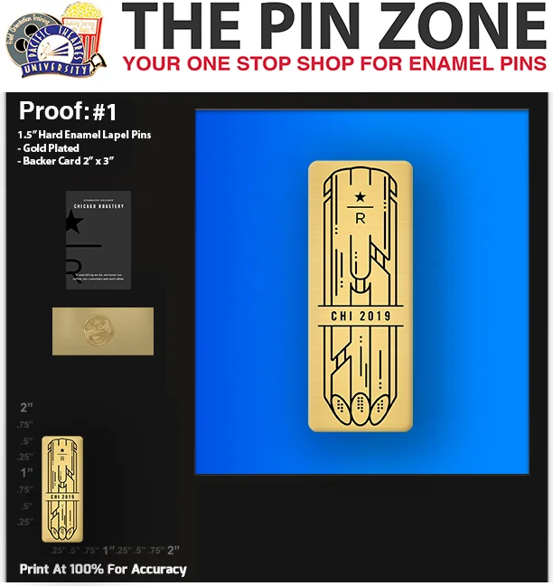 500 “CHI 2019” LAPEL PINS: PROOF #1