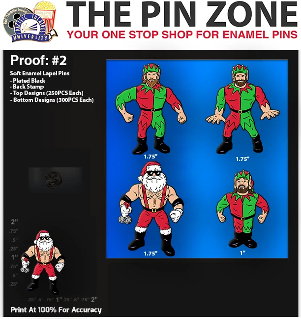 1100 “JOSH” LAPEL PINS: PROOF #2