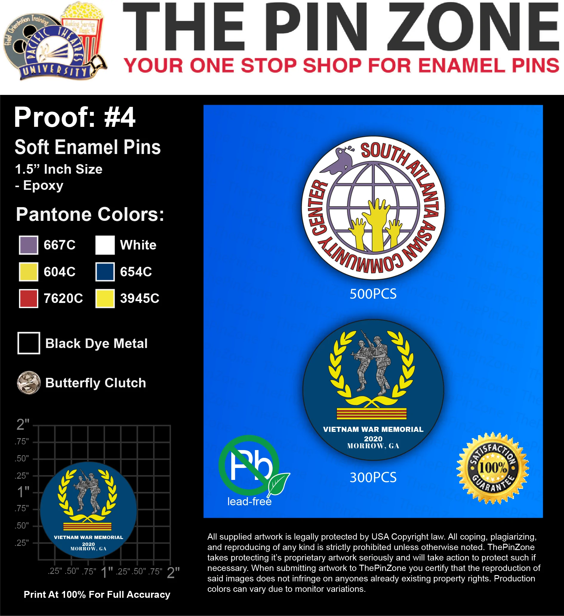 800 “SAACC” LAPEL PINS: PROOF #4