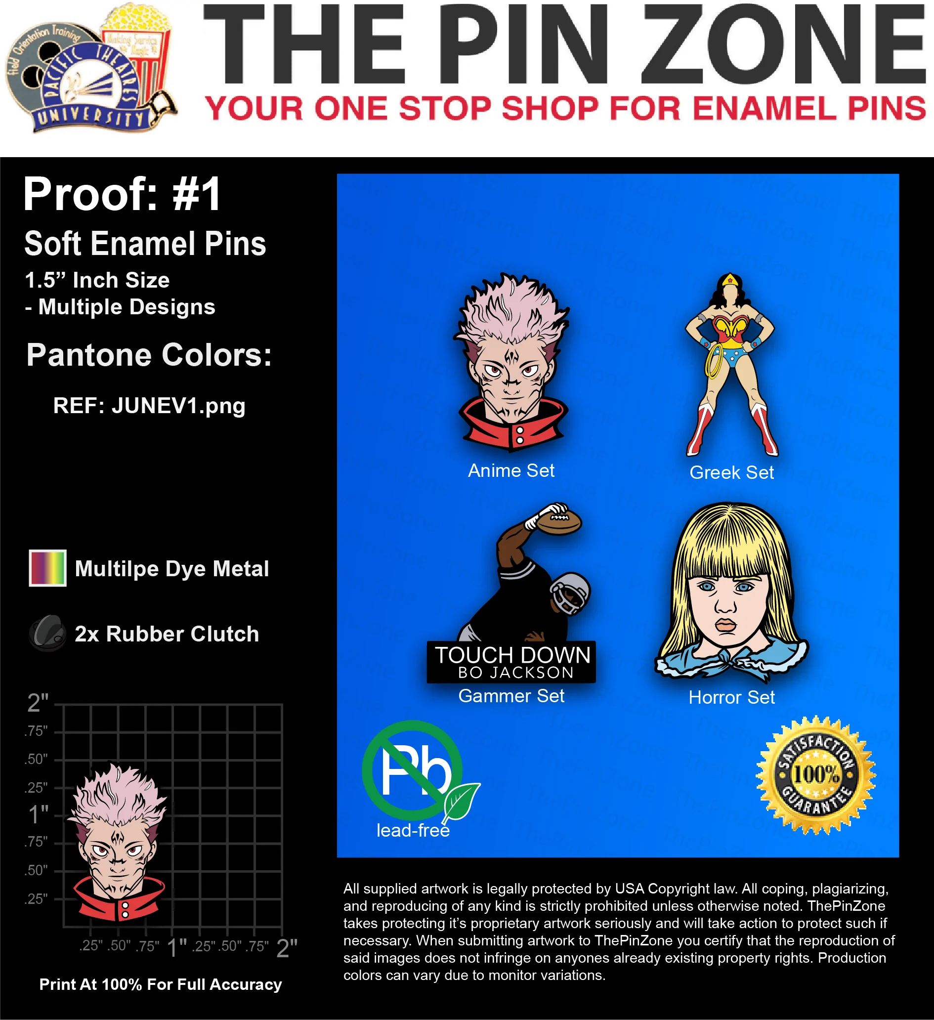 8750 “BAM JUNE” LAPEL PINS: PROOF #1