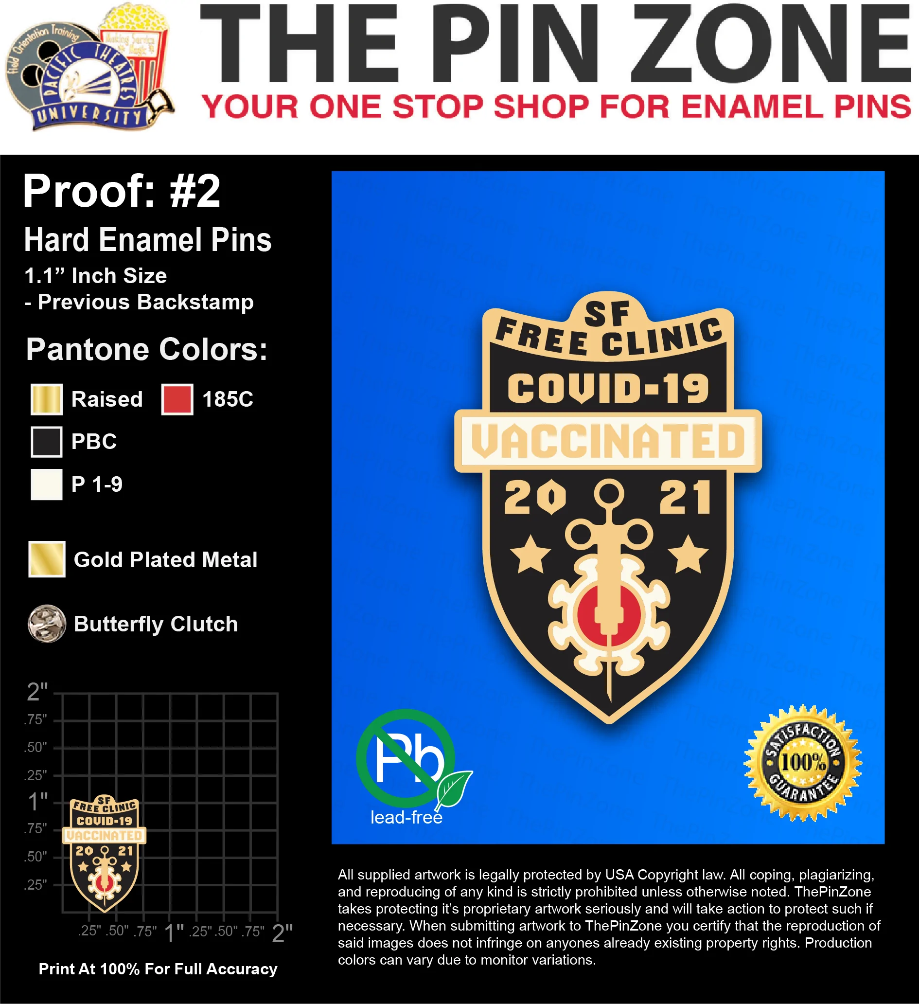 510 “SFFC” LAPEL PINS: PROOF #2