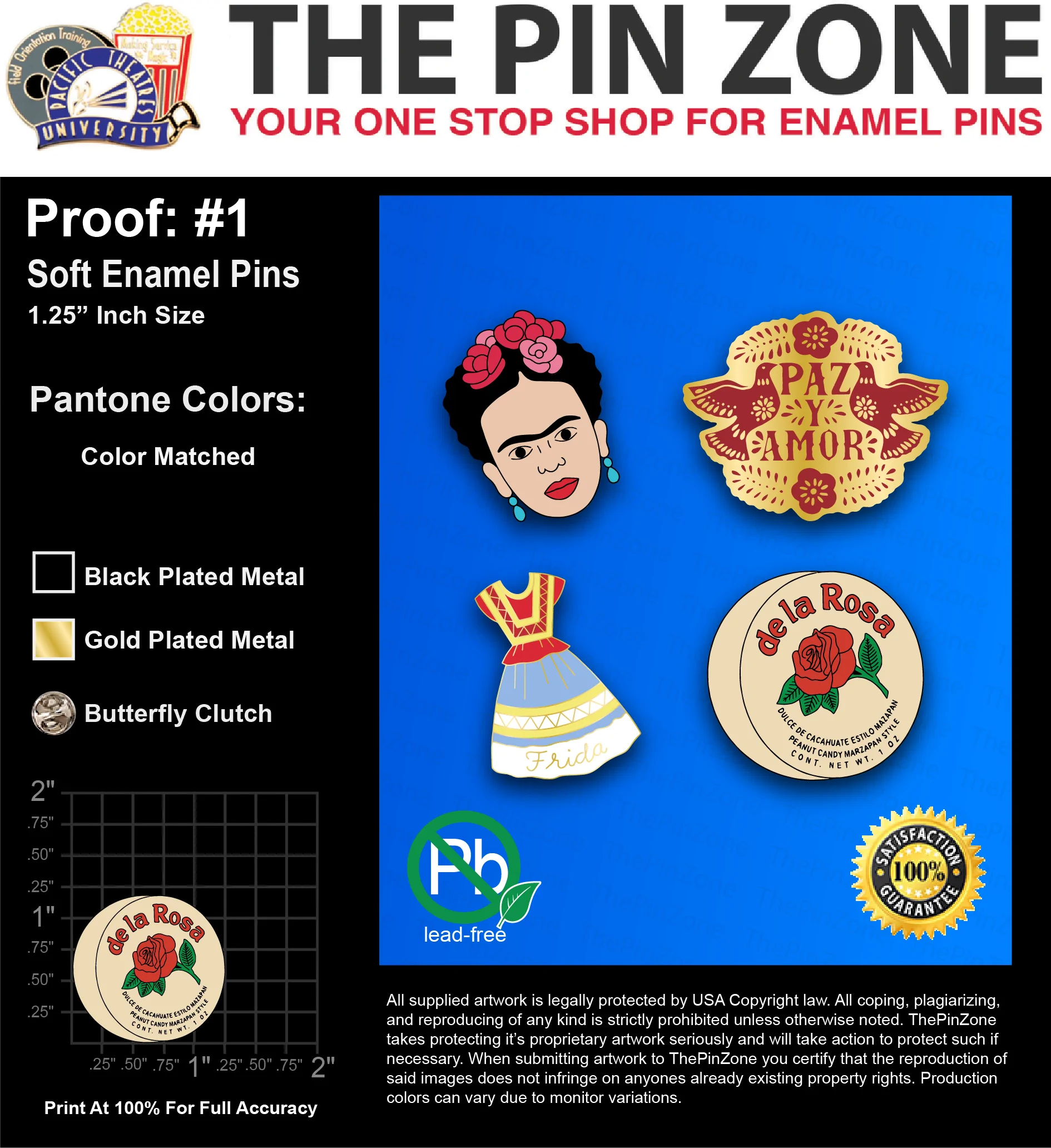 220 “ALUSSA T” LAPEL PINS: PROOF #1