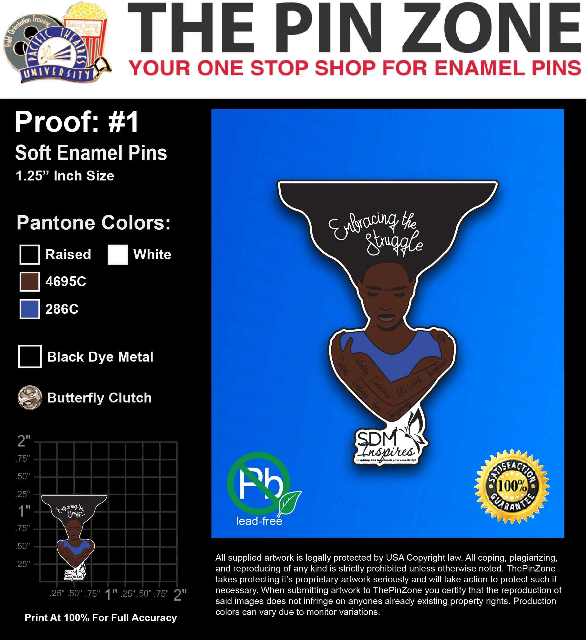 25 “SHAIWIAN” LAPEL PINS: PROOF #1