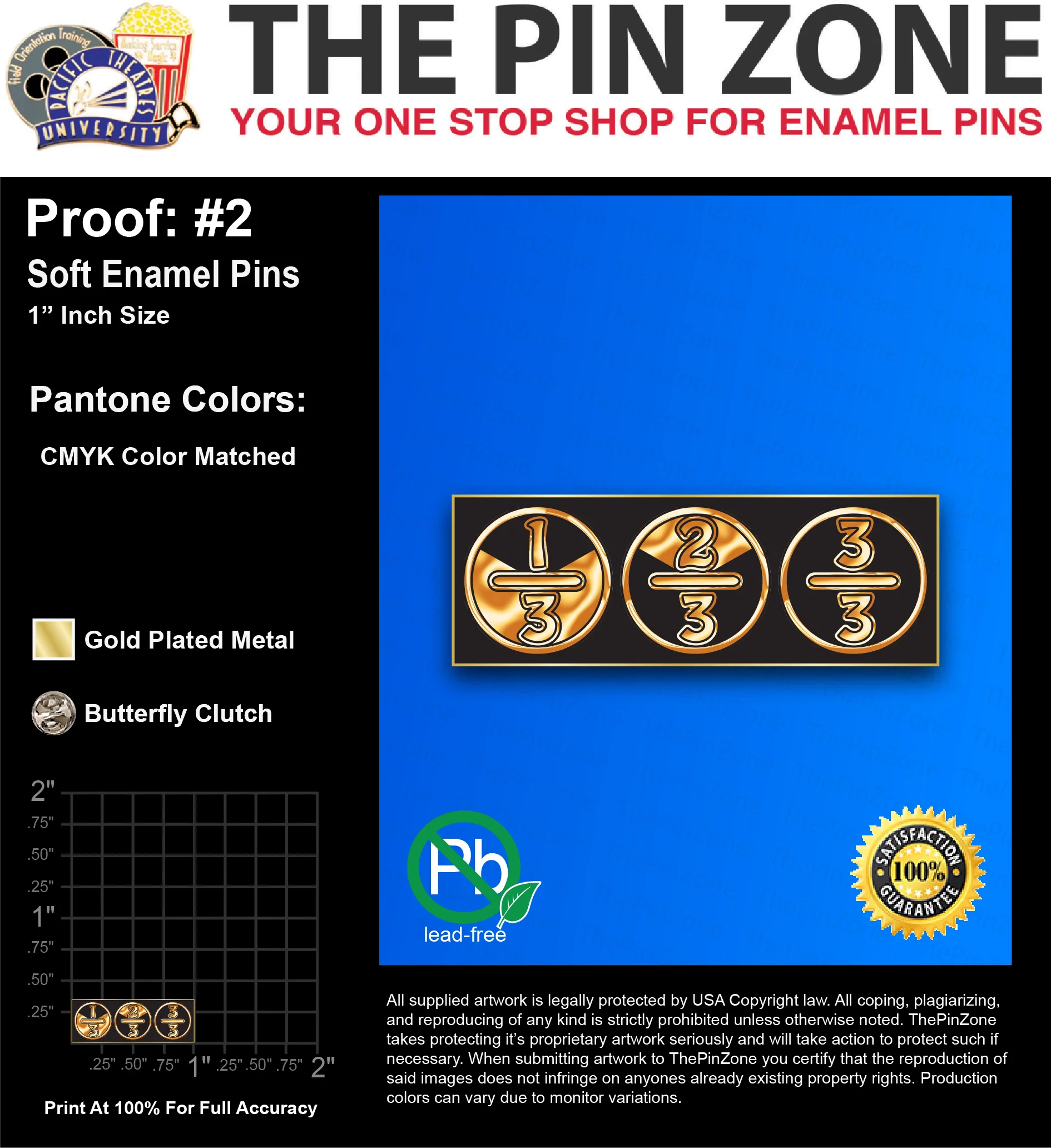 25 “KRYSTAL S” LAPEL PINS: PROOF #2