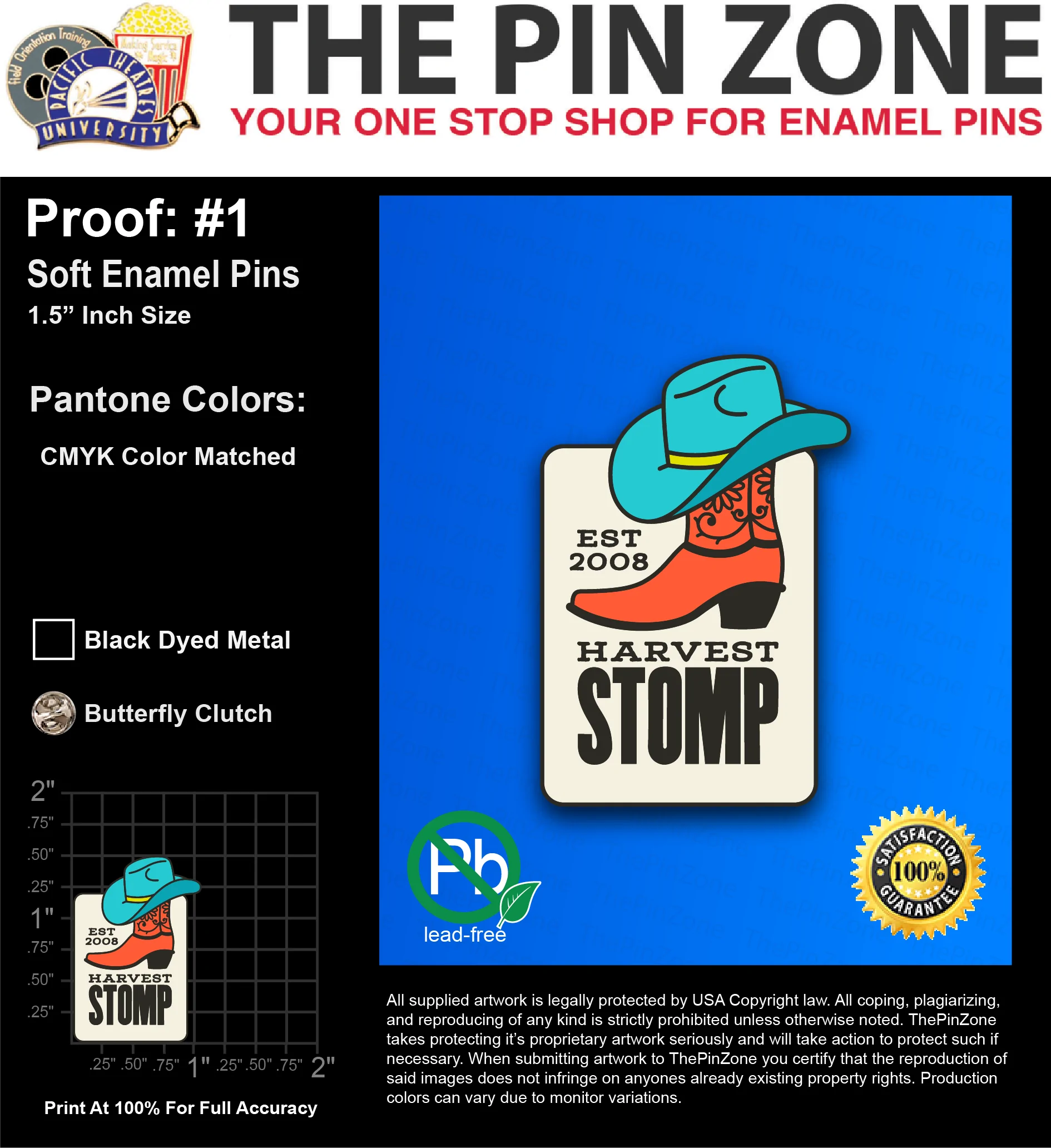 115 “EMILY H” LAPEL PINS: PROOF #1
