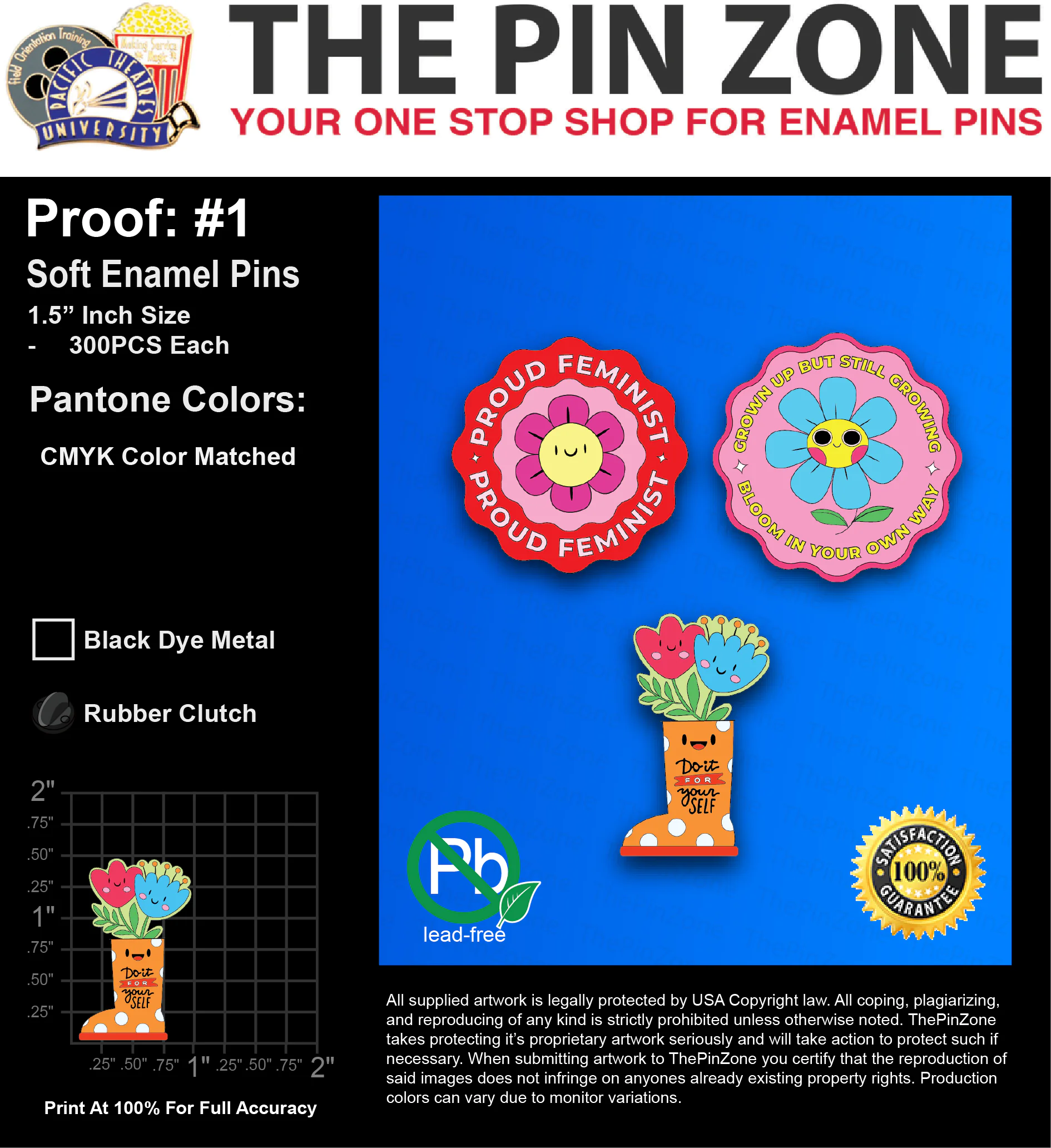 900 “NEHA L” LAPEL PINS: PROOF #1