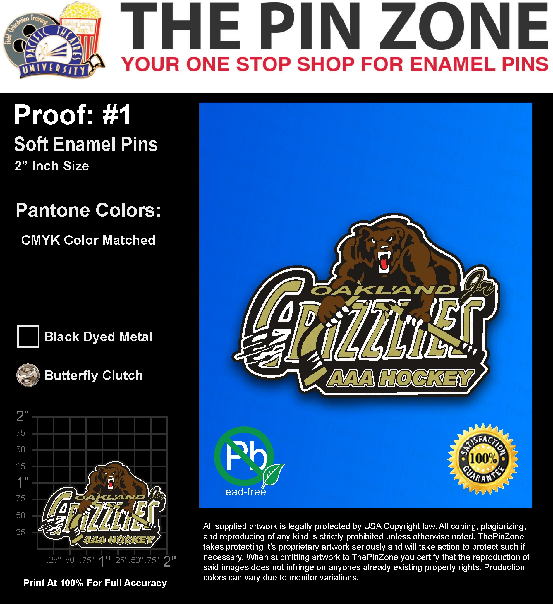 120 “AMY P” LAPEL PINS PROOF #1