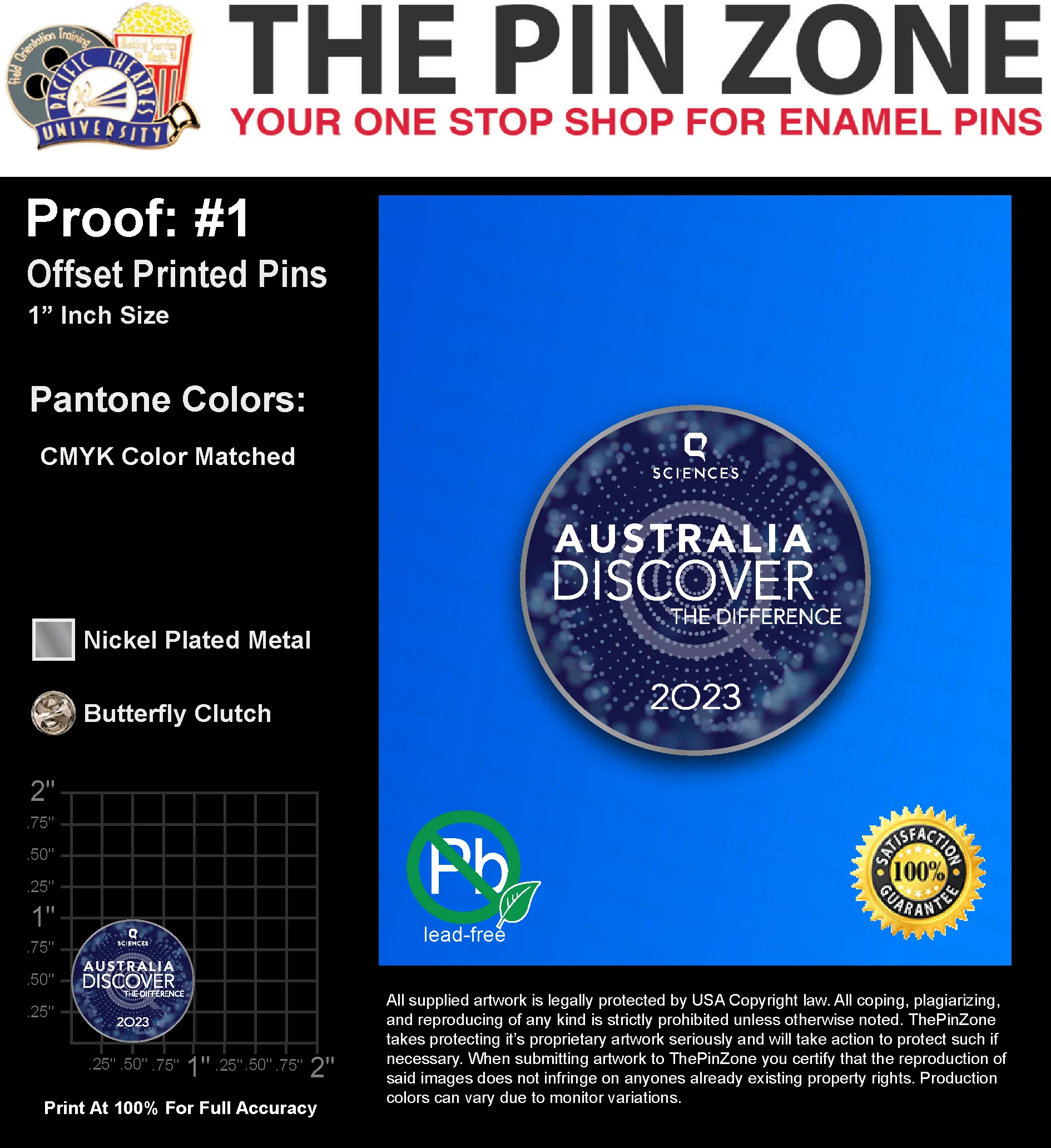 500 “ANDRE J” LAPEL PINS: PROOF #1