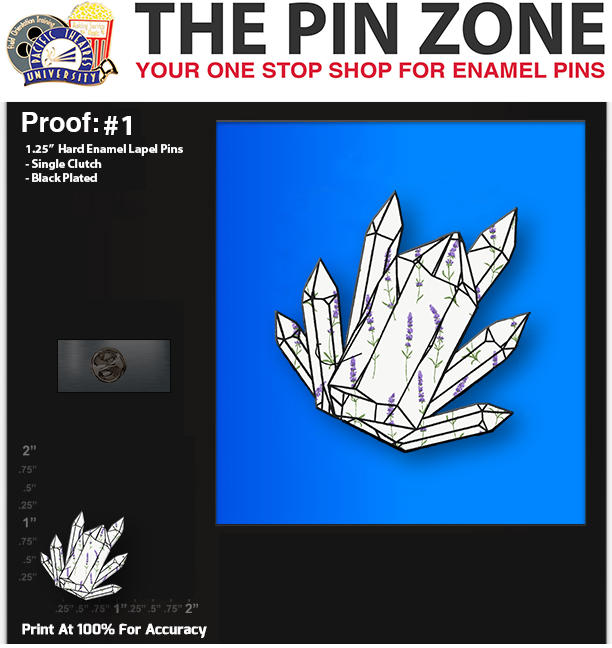 25 “Gemstone” LAPEL PINS PROOF 1 Custom Lapel Pins